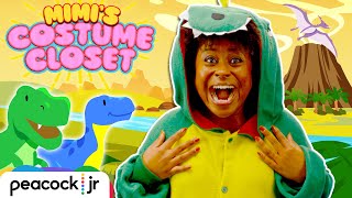 Do the DINO DANCE! 🦖🎵🦕 Learn Colors for Kids with Dinosaurs 🔴🟢🔵🟡 | MIMI'S COSTUME CLOSET by Peacock jr 28,206 views 2 weeks ago 12 minutes, 51 seconds