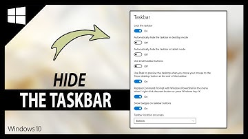 How To Hide The Taskbar In Windows 10