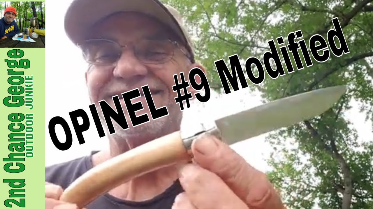 Moding my Opinel #9 to be unique. No power tools were used 