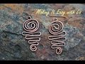 Atlantic Waves Earrings - Easy Wire Work