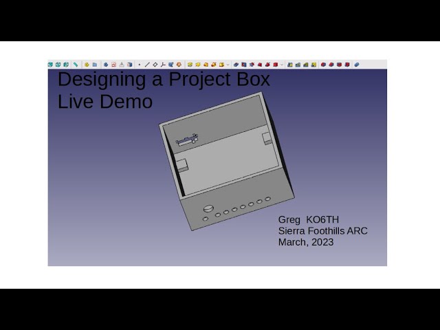 FreeCAD Live Demo - Design a custom project box
