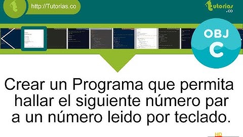 POO + sentencia if-else + Objective C (el siguiente numero par)