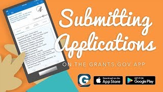 Mobile App: Submitting a Completed Application Within the Grants.gov App screenshot 3