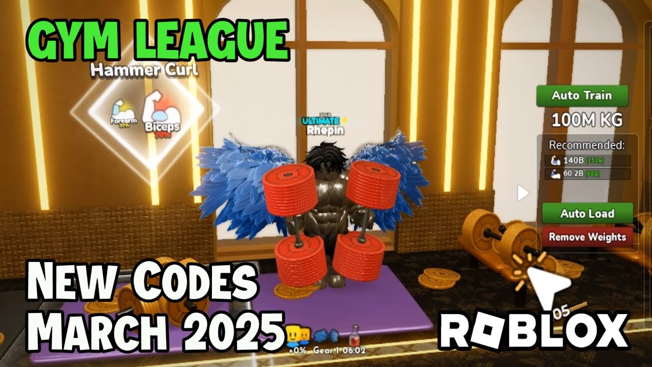 Roblox Gym League New Codes March 2025 - YouTube