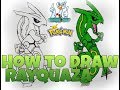 How to Draw Rayquaza_Pokemon timelapse