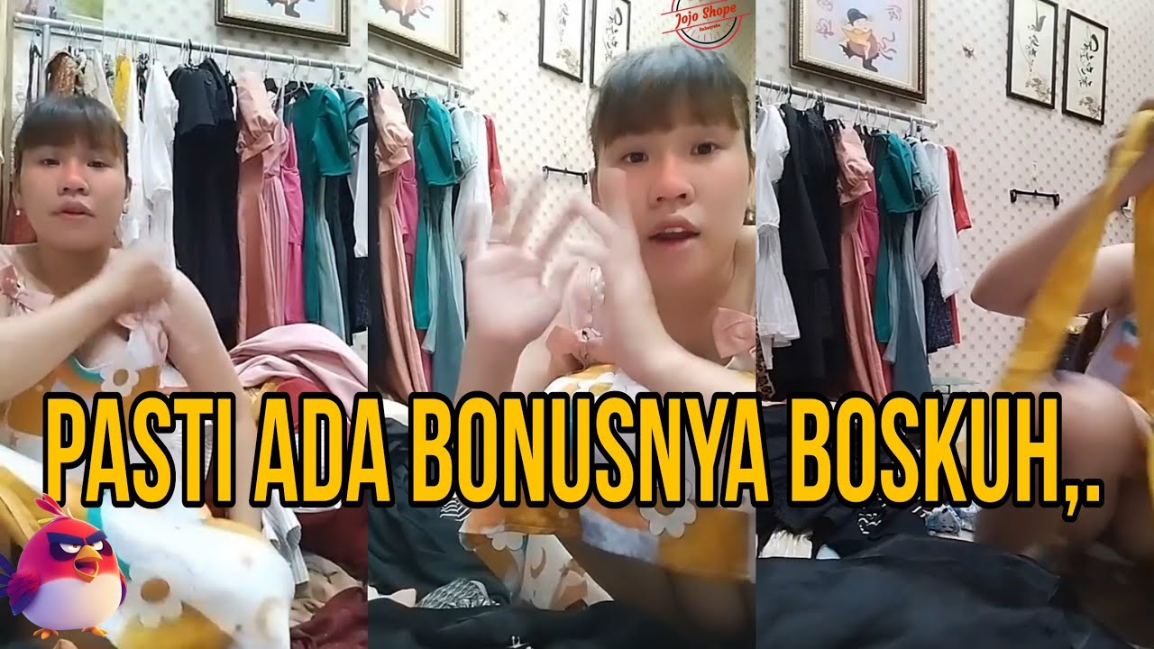 live jualan baju, barang import bahan tebal 44