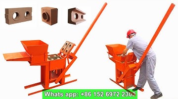 QMR2-40 manual clay interlocking brick machine for lego brick