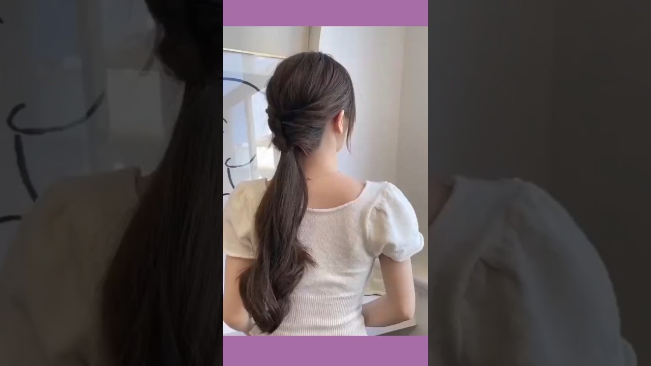 Easy low Ponytail hairstyles 