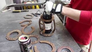 Horseshoe Wine Bottle Holder pretty simple design for wine bottle holders made 3 in about 30 minutes music Adakain - Once Is Enough Check out the artist
