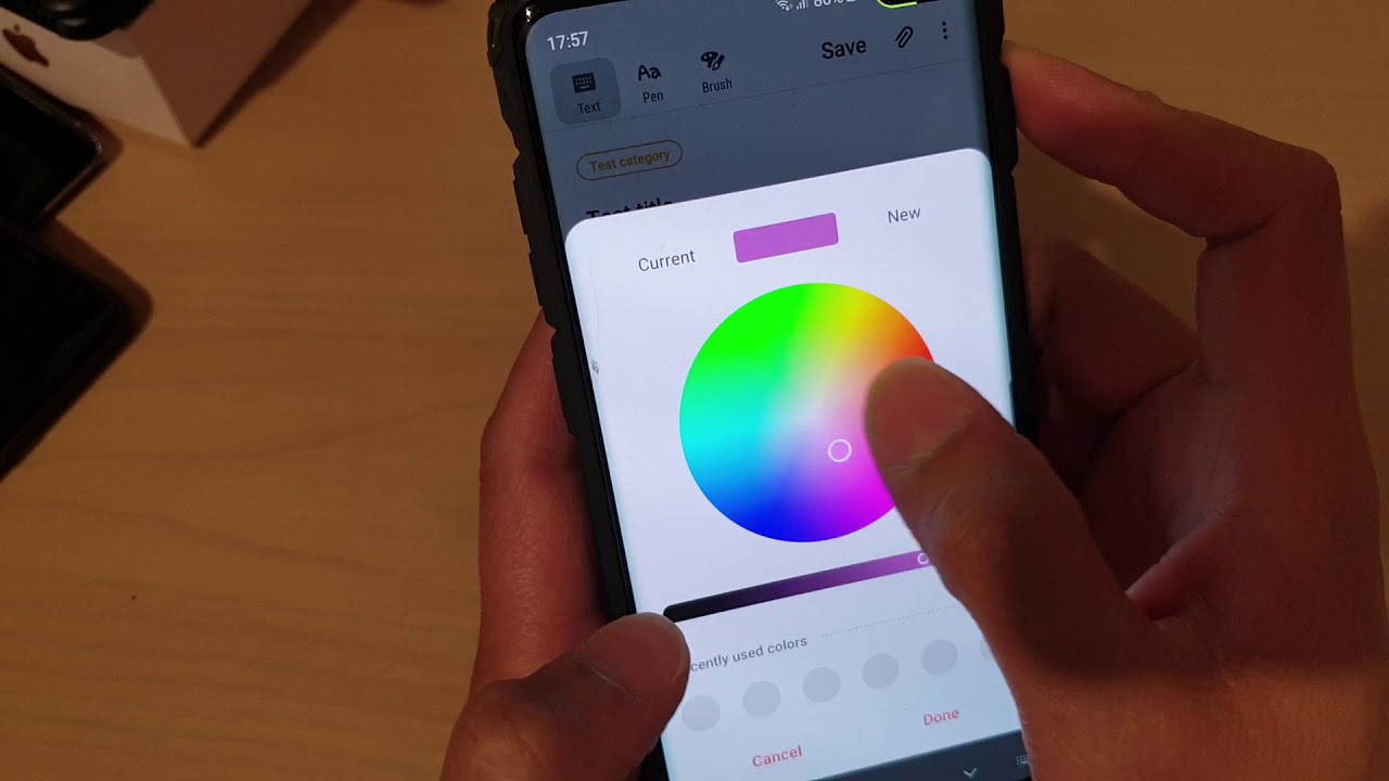 Galaxy S10 S10 How To Create And Save A Note Memo YouTube