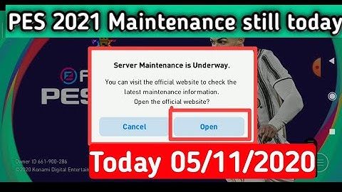 PES 2021 Server maintenance underway still today. Watch full video to solve this problem.