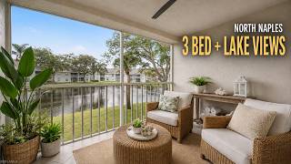 North Naples Condo With 3 Bedrooms and Lake Views