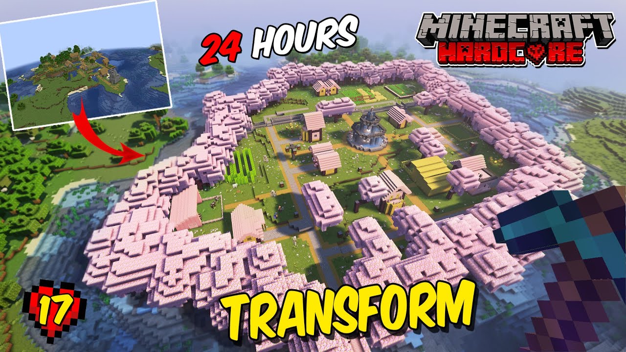 I Transformed a Village in Minecraft Hardcore #17 (Hindi) - YouTube