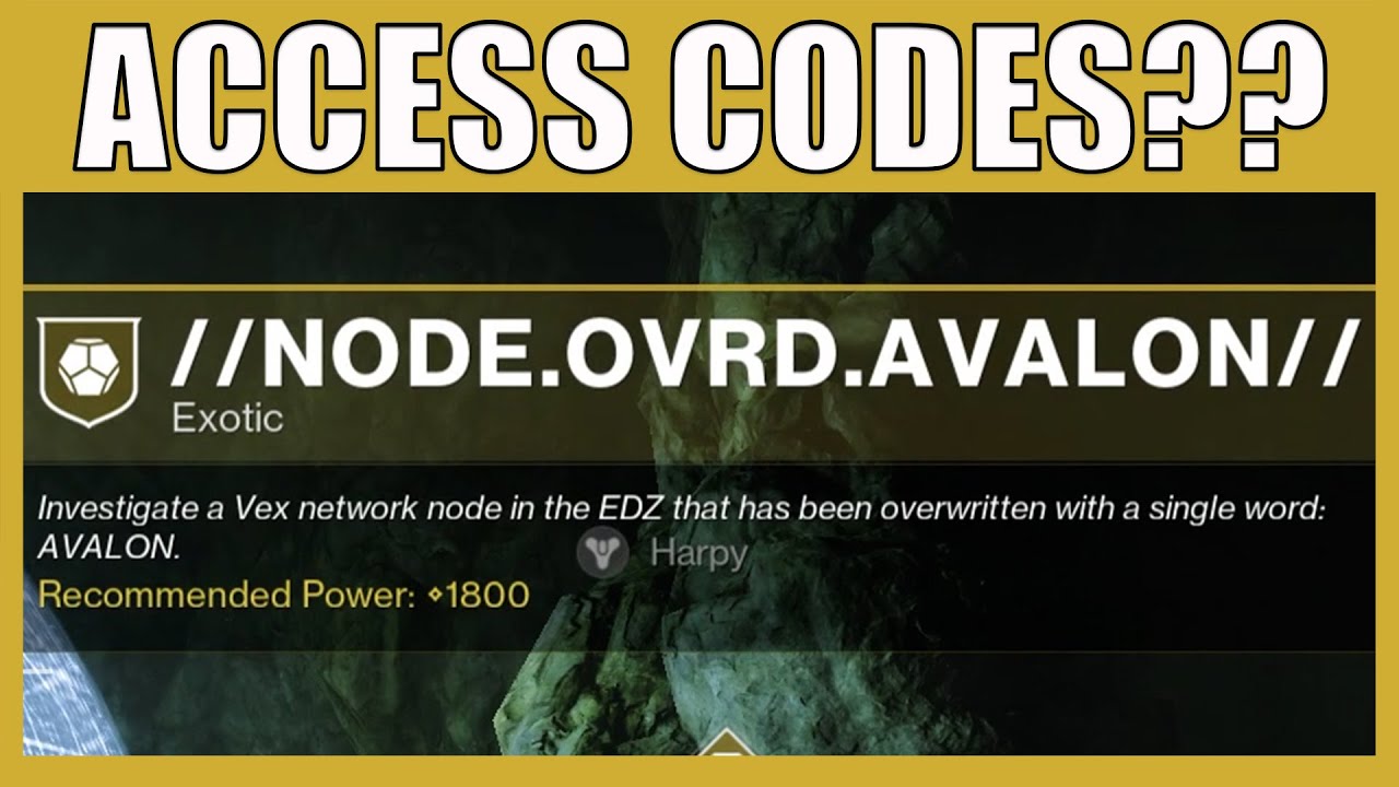 Complete The Access Code To Unlock AVALON Secret Exotic Mission Destiny 2 Lightfall YouTube
