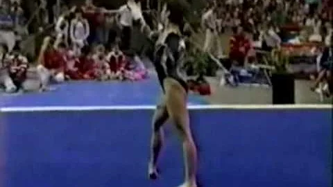 Christy Henrich - 1989 US World Trials - Floor Exe...