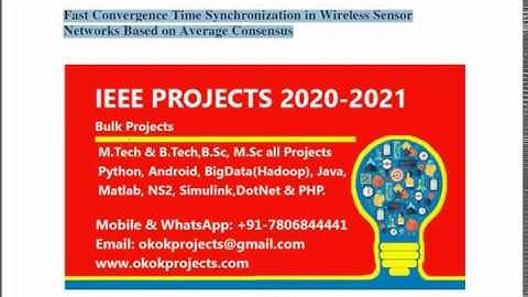 Fast Convergence Time Synchronization in Wireless Sensor Networks Based on Average Consensus