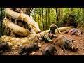 72 Hours Survival: Giant Albino Python Strikes Wild Boar Farm - Farmers Fight Back! NO ESCAPE!