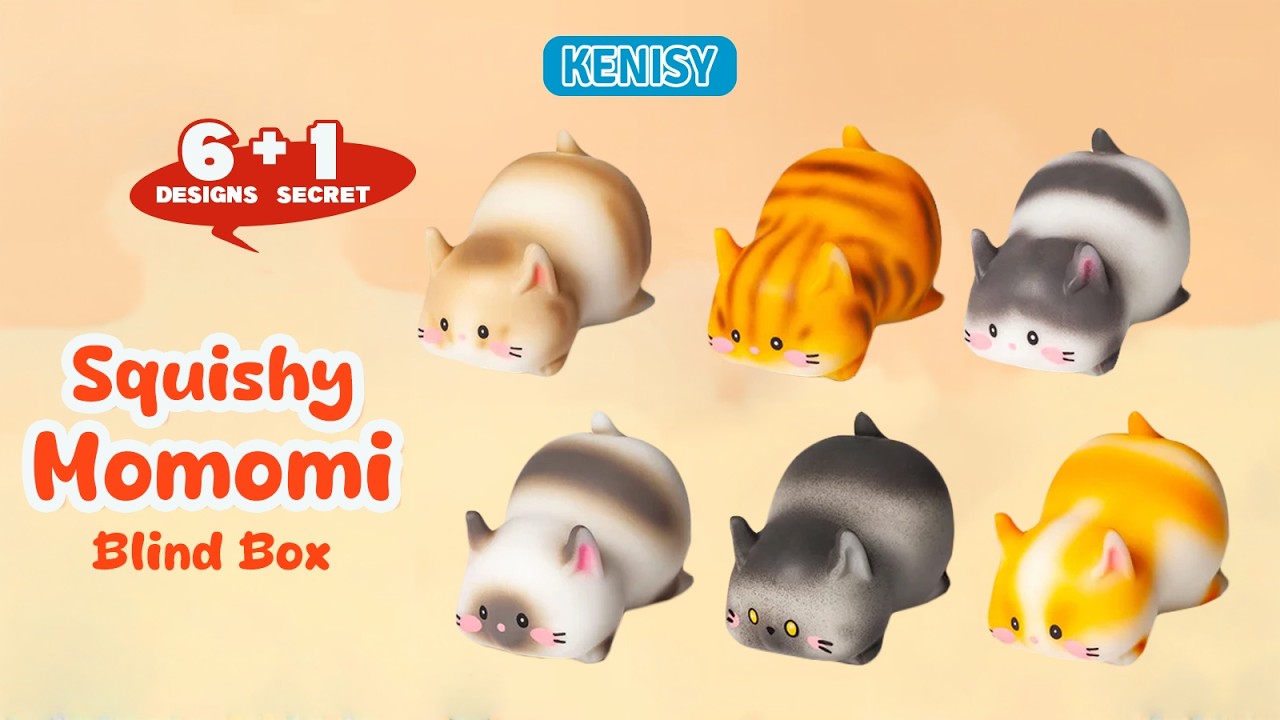 Squishy Momomi Blind Box スクイッシュ ももみ　フィギュ Squishy Momomi Blind Box (6pcs/set) [Kenisy Toys] - YouTube