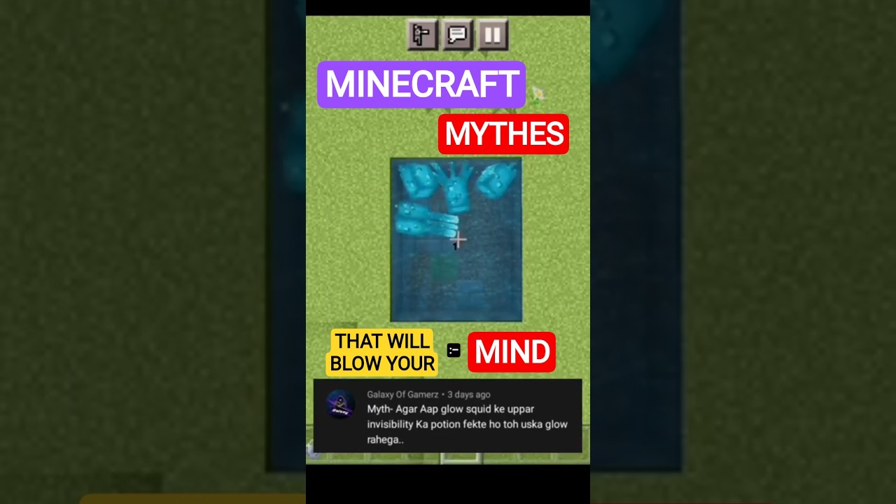 || 3 Mincraft Myths Or Do Thay Really Works = ? |#mincraft#myths#ujjwal#shorts#hindi#officialchannel