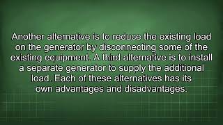 Cannot Add Load to Generator Legally Explained
