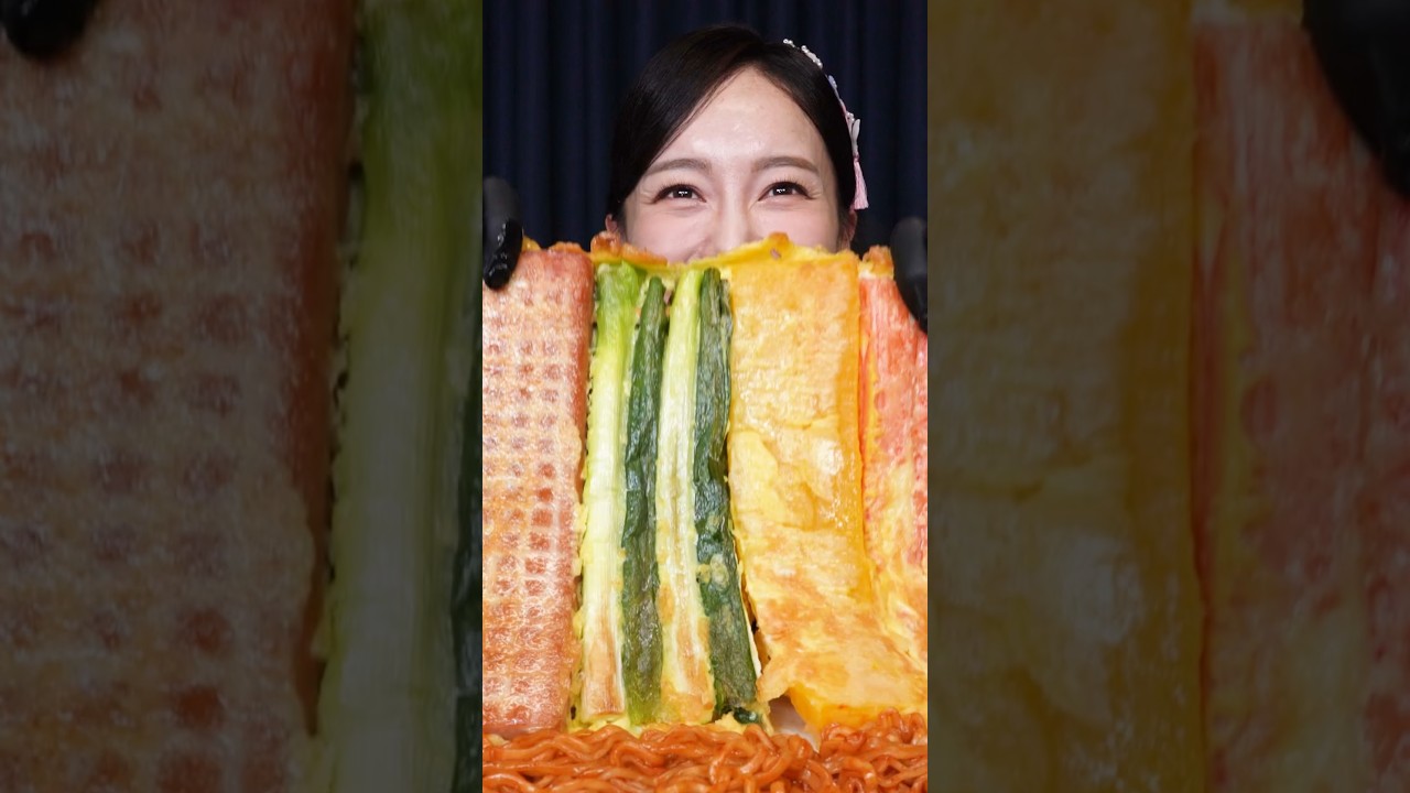 초대왕 꼬치전 20배ㄷㄷ Giant 20x Korean Traditional Pancake Challenge Ssoyoung ASMR