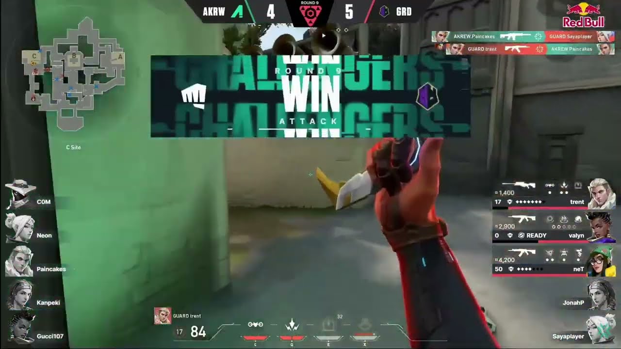 AKREW vs THE GUARD Round by Round