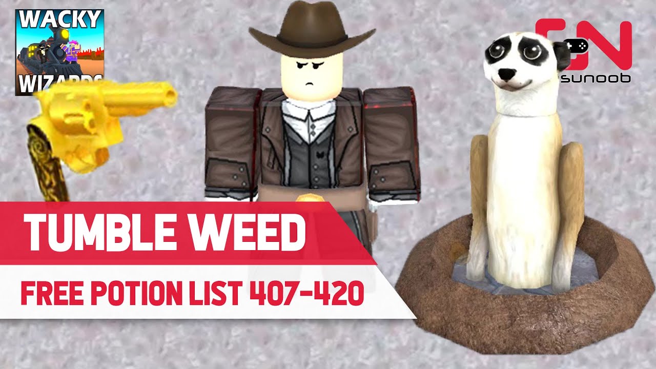 Wacky Wizards All TUMBLE WEED POTIONS LIST Recipes - YouTube