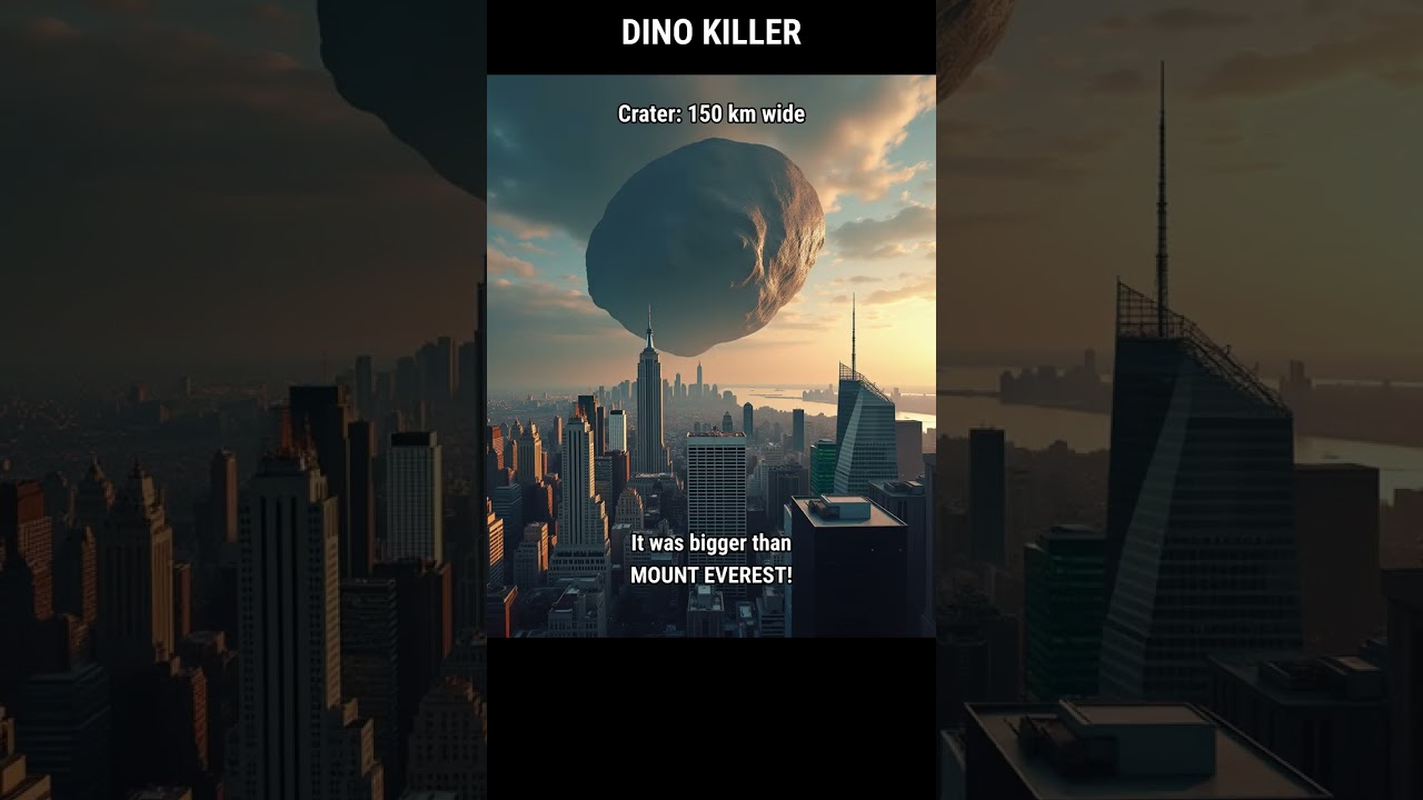 The asteroid that killed dinosaurs vs YOUR CITY 🌍☄️ 