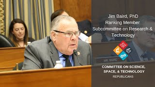 Ranking Member Baird Opening Statement on Engineering Our Way to a Sustainable Bioeconomy
