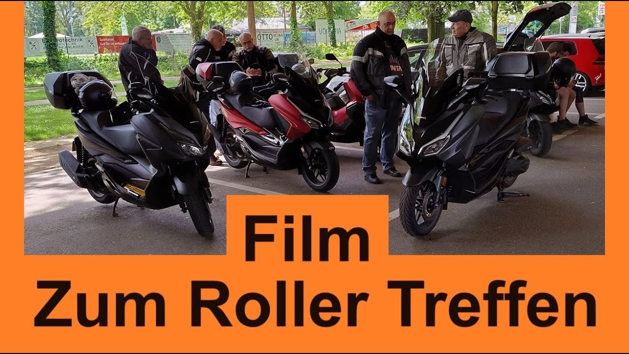 Film zum Roller Treffen 05.05.2024 125 cm Roller Scooter Honda Forza 125 350