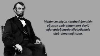 Abraham Linkolndan 10 Dəyərli Sitat