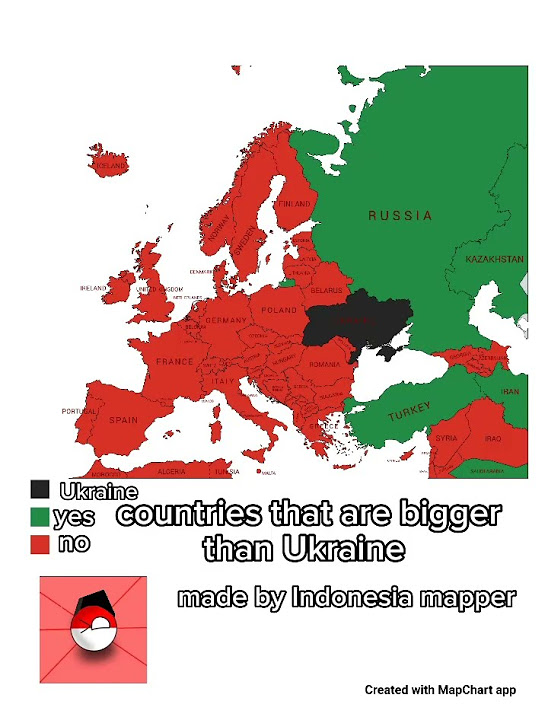 country-that-are-bigger-than-ukraine-europe-shorts-geography