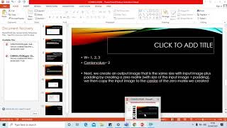 the convolution homework for numerical analysis of image processing