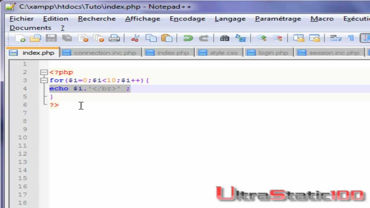 PHP-6- La boucle For (الدارجة المغربية) - YouTube