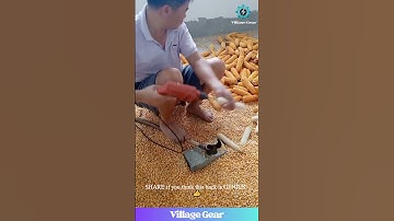 INSANE Corn Shredding Hack! 🤯 Watch Kernels Fly Like CRAZY! #corn #farmhack #satisfying #lifehack