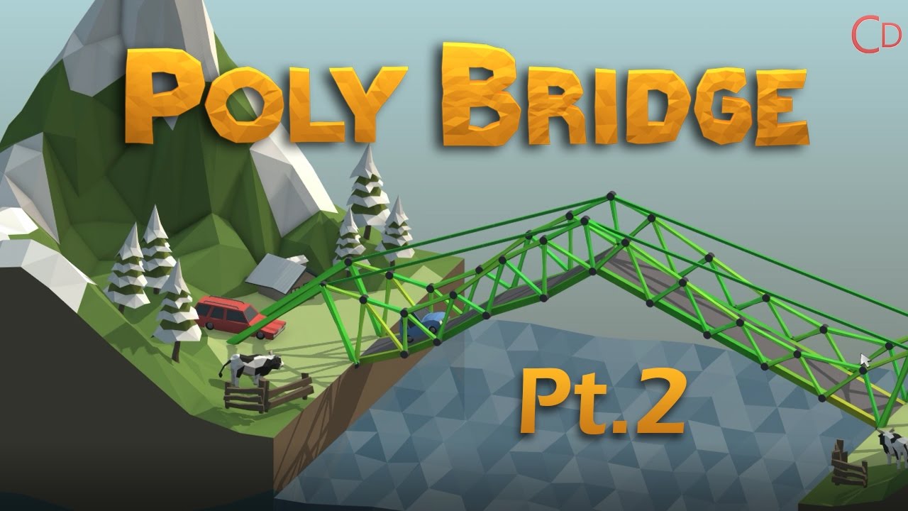 Poly Bridge Pt 2. - Introduction of Ropes - YouTube