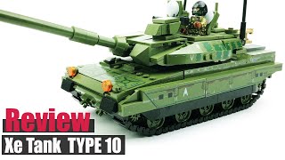 Xe Tank Type10 - Lắp ráp bộ xếp hình xe tank SY0103 Military Type 10 Main Battle Tank 4