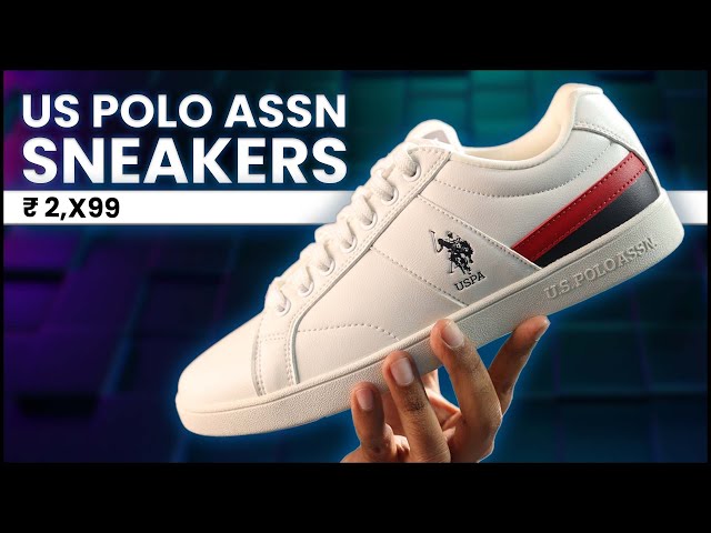 Brand new Men's U.S Polo Assn. White Sneakers | Black casual shoes, White  casual shoes, Sneakers fashion