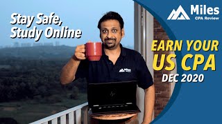 Stay home, Stay Safe | Miles Education Live online training for US CPA | Clear CPA Exam by Dec 2021