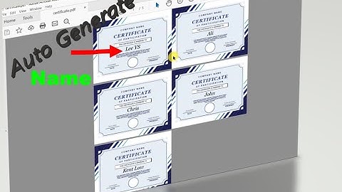 How to Auto Generate Certificates With Different Name of Participants-[Microsoft Word]