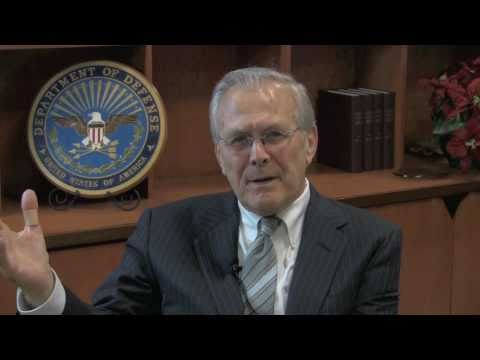 Secretary Rumsfeld talks about "Known and Unknown:...