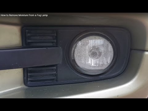How to Remove Moisture Inside a Fog Lamp
