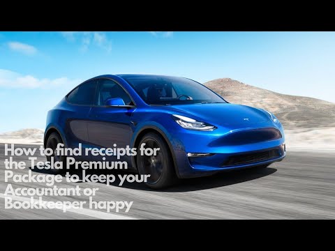 How to Retrieve Tesla Premium Connectivity Receipts for your Accountant