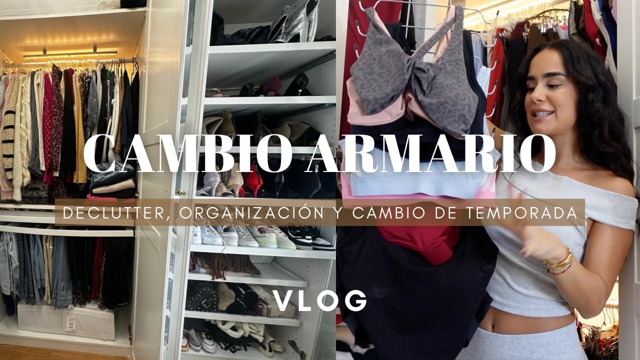 CAMBIO DE ARMARIO OTOÑO/INVIERNO 2024 | Tips, organización y declutter  🧺