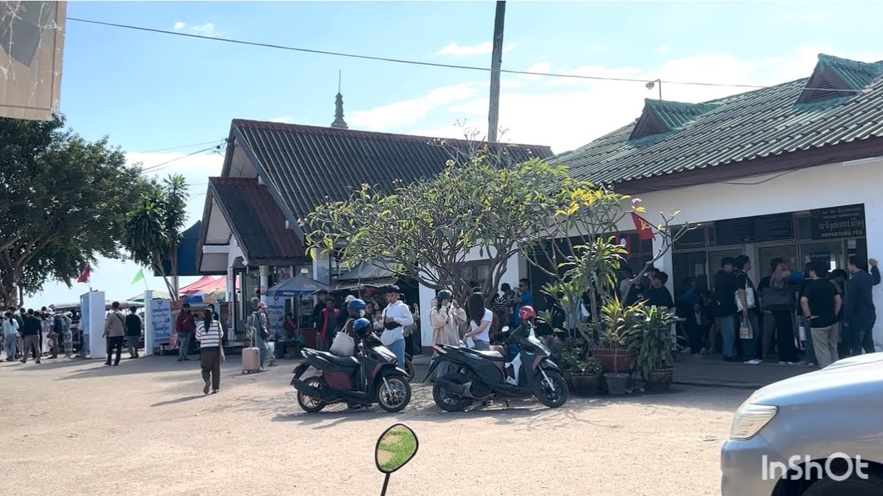 พี่นางได้เวลากลับไทยแล้ว หลังปีไหม่คนแห่กลับไทยล้นหลาม ด่านท่าเรือ🇱🇦🇹🇭