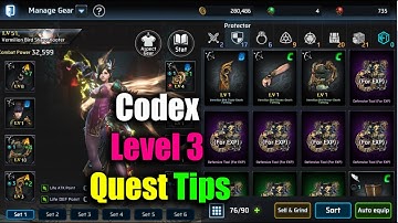 Four Gods Codex Level 3 Quest Tips