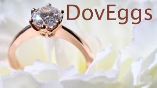 ♡ Unboxing: 1ct Moissanite Ring | DovEggs