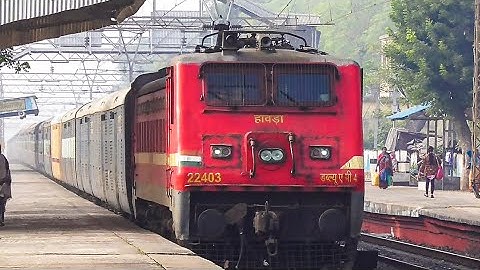 HWH WAP-4 Locomotive leading Speedy old ICF Amrirtsar-Howrah Express Train | Eastern Railways