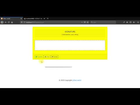 Tanda Tangan Digital Di Codeigniter Ajax Mysqli Signature Pad Youtube