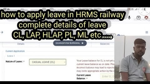 How to apply leave in HRMS railway or HRMS me apna chutti kese lgaye full details #viral #railway